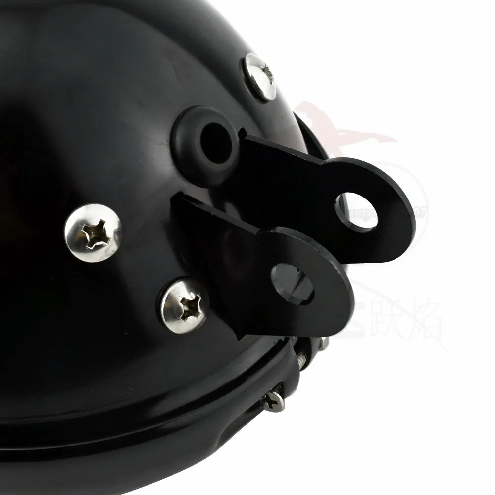 5 75 &quot5-3/4 дюйма. Глянцевый черный чехол для фар мотоцикла монтажный корпус