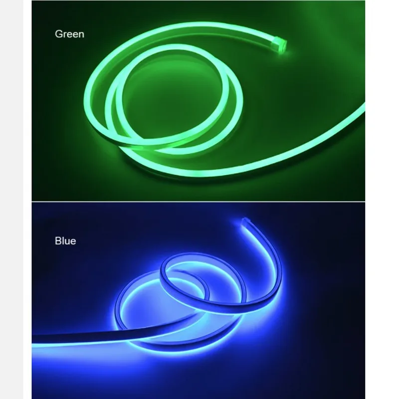 Неоновые светодиодные трубки 1 м 10 лента с вилкой питания неоновая вывеска