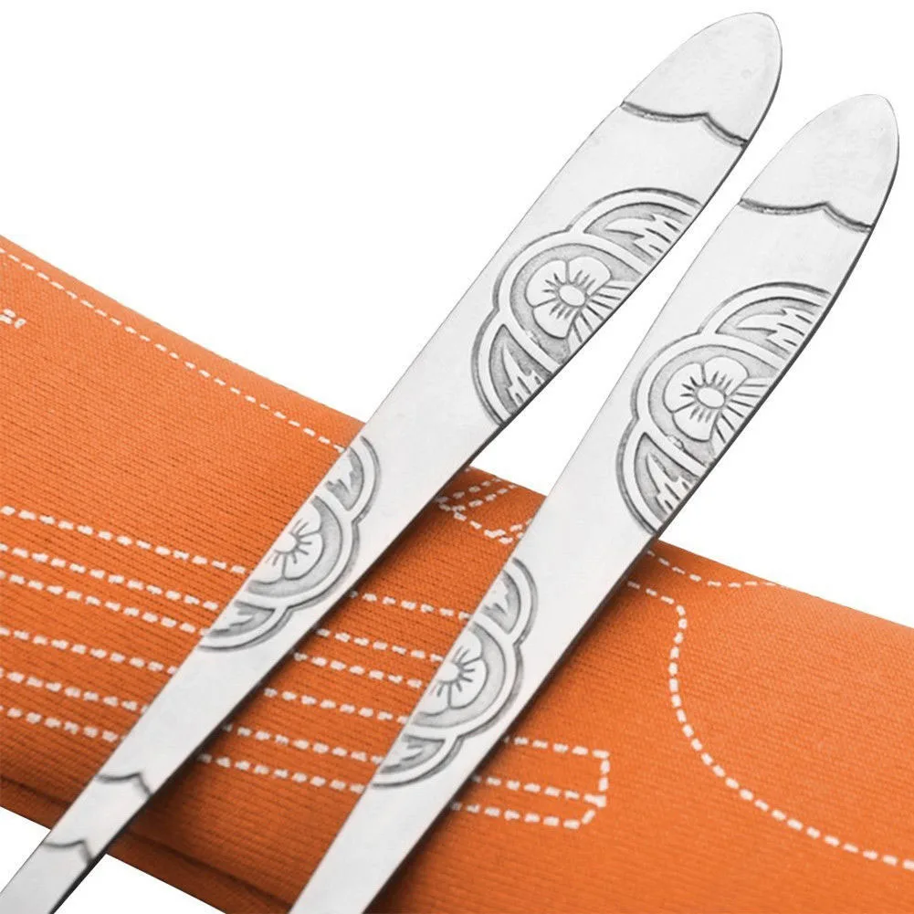 4 шт./компл. вилка из нержавеющей стали ложка палочки для еды инструменты