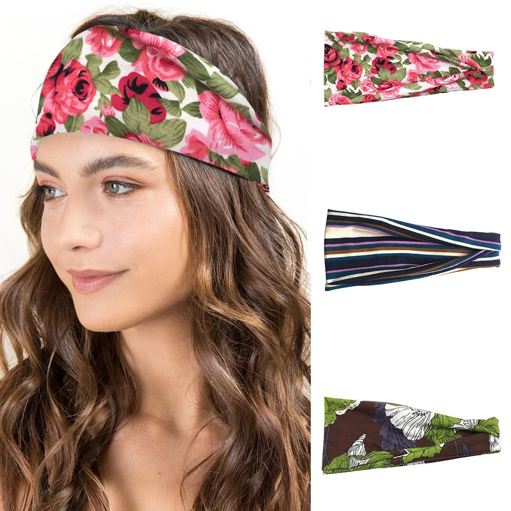 Спортивная повязка унисекс для волос широкая спортивная пота головная йоги