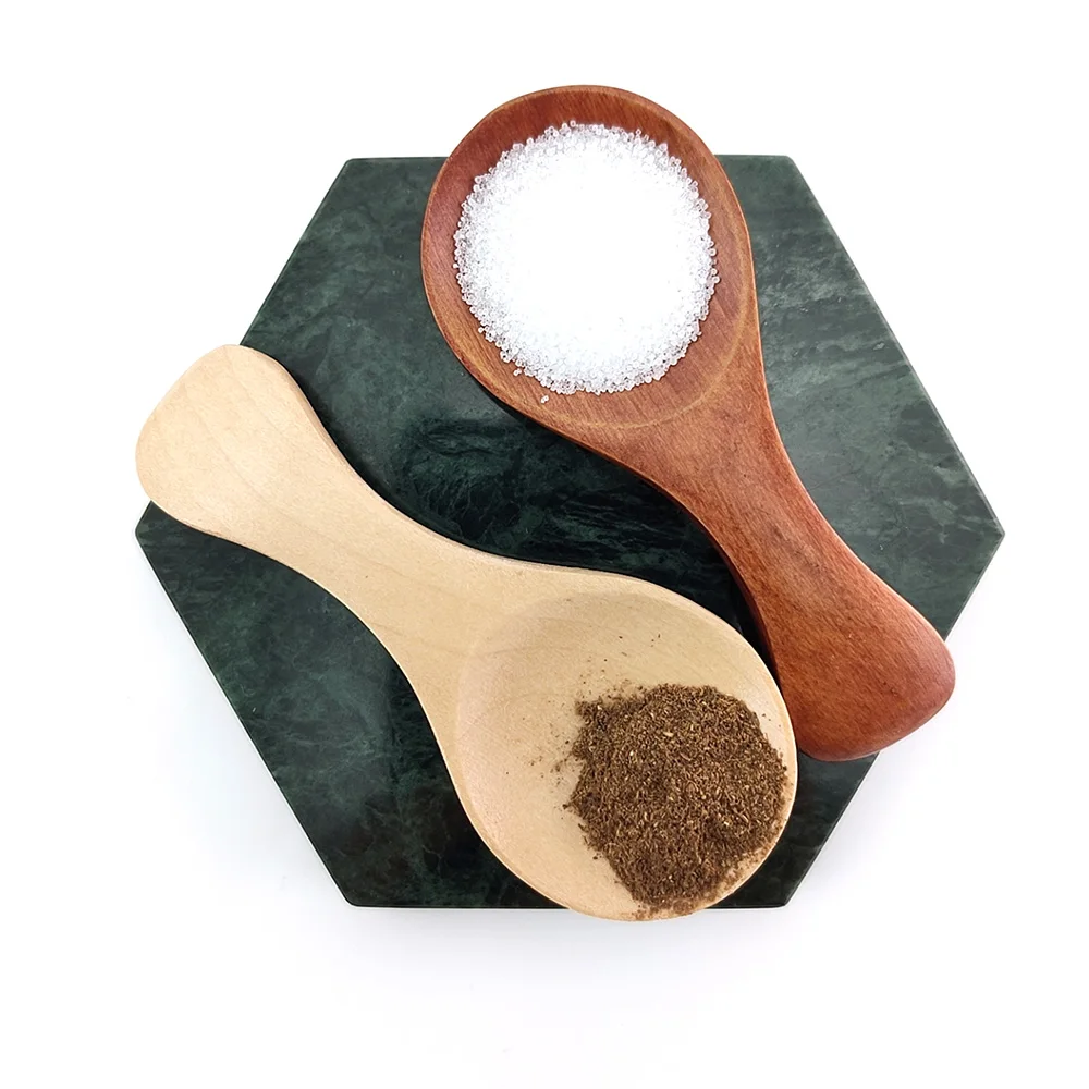 

Natural Wood Condiment Scoop Flatware Coffee Tea Small Mini Sugar Spoon Salt Wood Spoons Cooking Tools Kitchen Gadgets