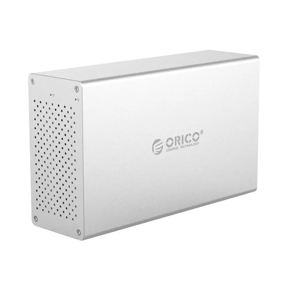 Док-станция ORICO WS Series 3 5 &quot2 Bay Type C с Raid для HDD поддержка 20 ТБ алюминий Гбит/с корпус