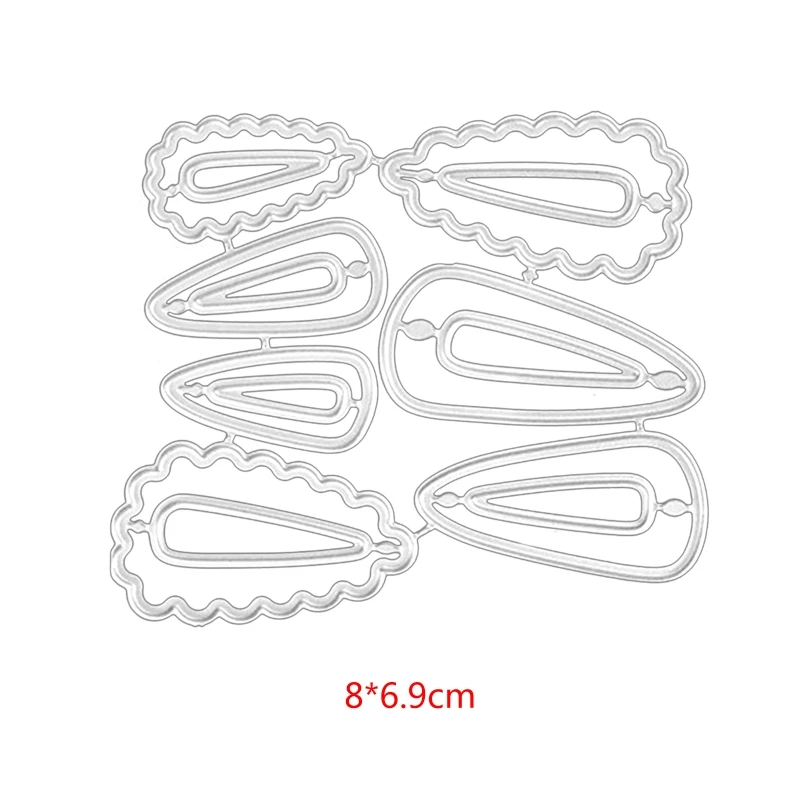 Заколка для волос набор вырубных штампов &quotТрафаретный Скрапбукинг Сделай Сам