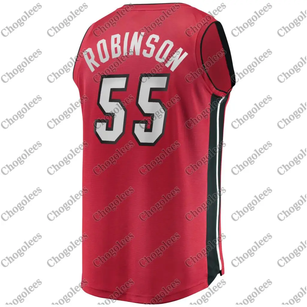 

Men Basketball Jersey Duncan Robinson Miami Branded Fast Break Player Jersey Statement Edition Red