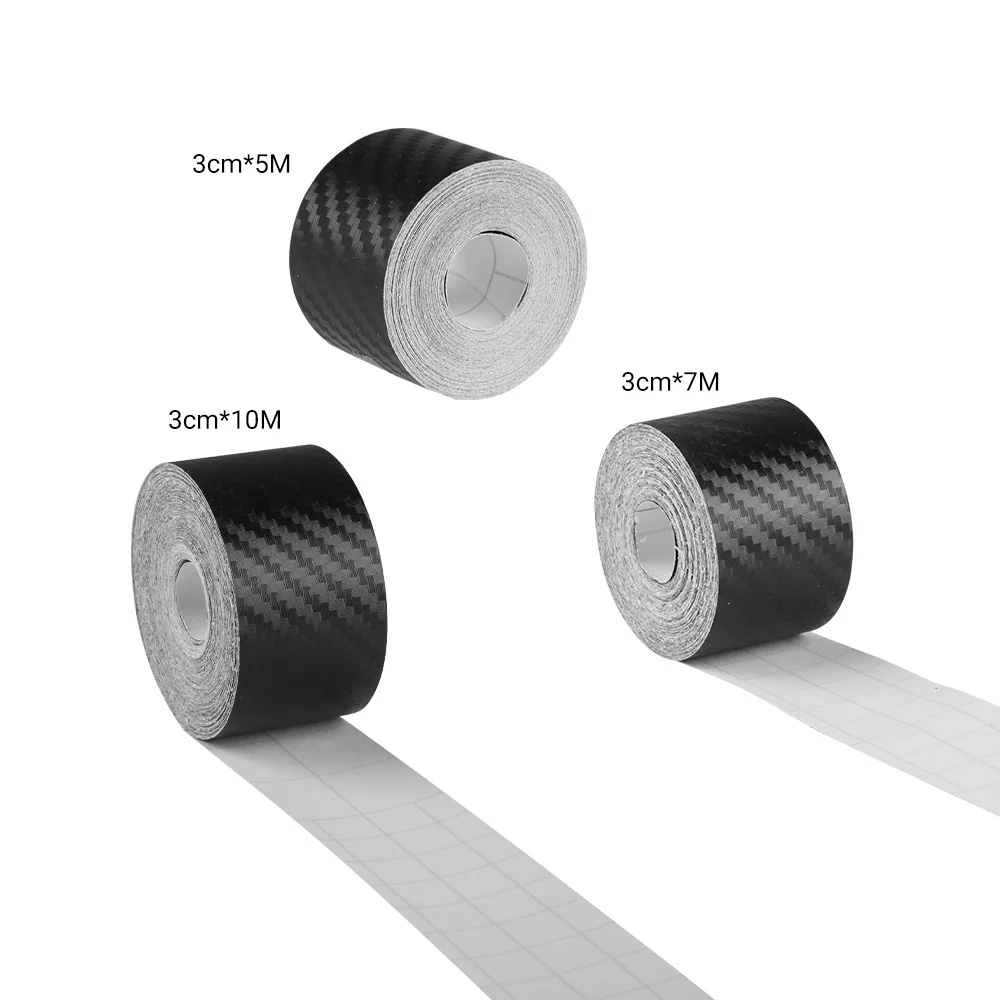 

Carbon Fiber Car Sticker DIY Door Sill Anti Scratch Wear Resistant Protector Tape Film Universal Stickers Decals Auto Accessorie