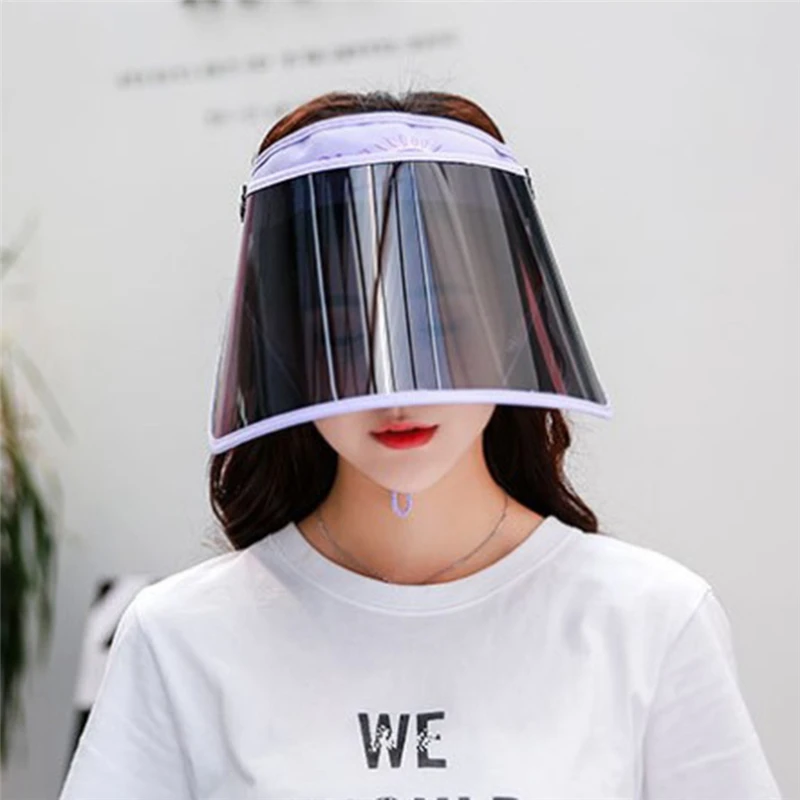 

Imixlot 2020 Simple Creative Women Summer Visor Empty Top Sun Hat Wide Large Brim Face Sunscreen Cap Foldable UV Protection Cap