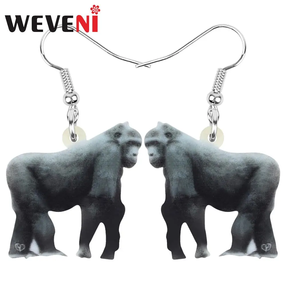 WEVENI акриловые серьги подвески с животными для женщин и девушек