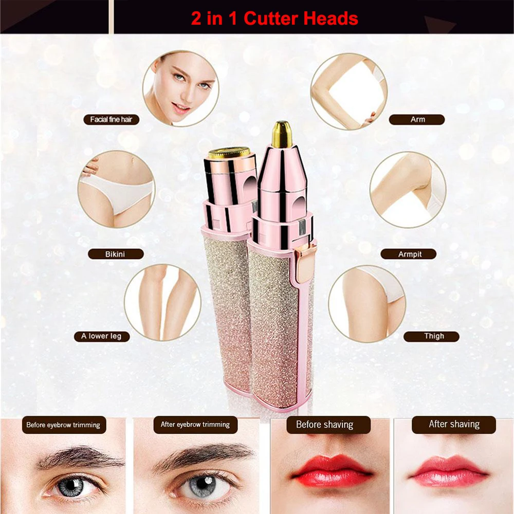 Бритва электрическая женская для безболезненного удаления волос на лице