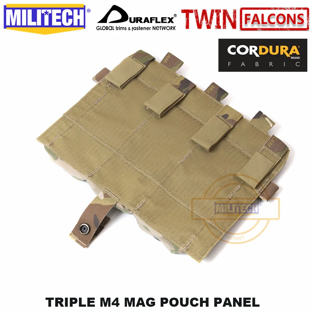 MILITECH TWINFALCONS TW Delustered Cordura Crye CP Съемный клапан тройной M4 Mag Чехлы панель для AVS CPC JPC 2,0 FCSK 2,0