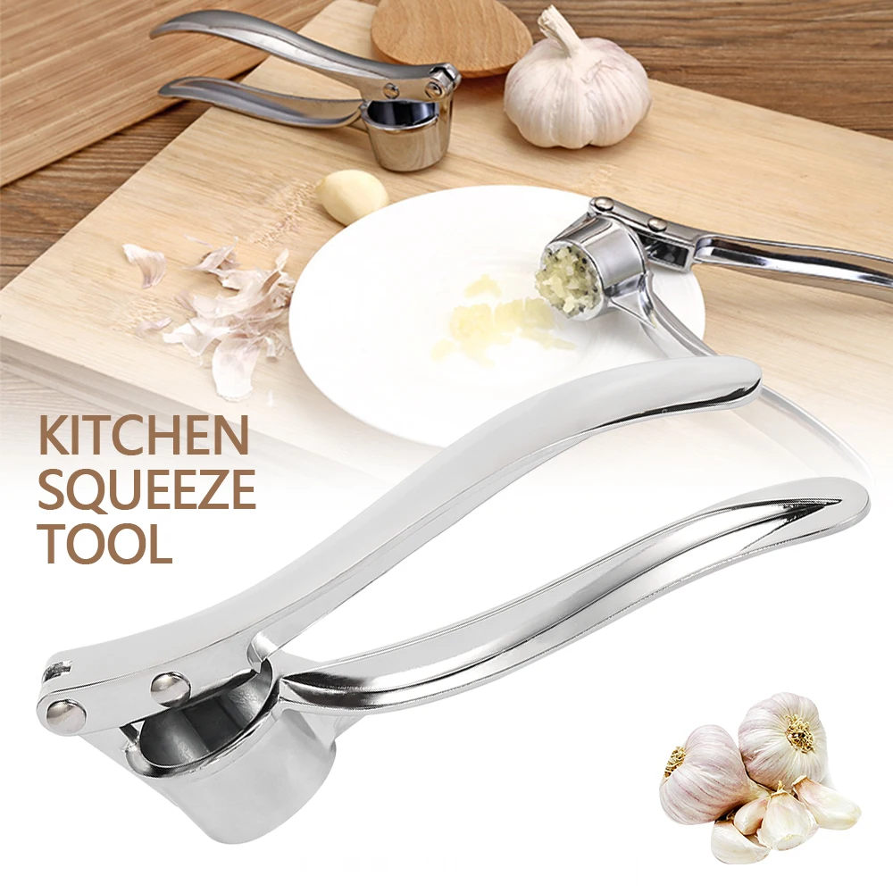 Нержавеющая сталь чеснок прессы сплав Кухня выжать инструмент для фруктов и