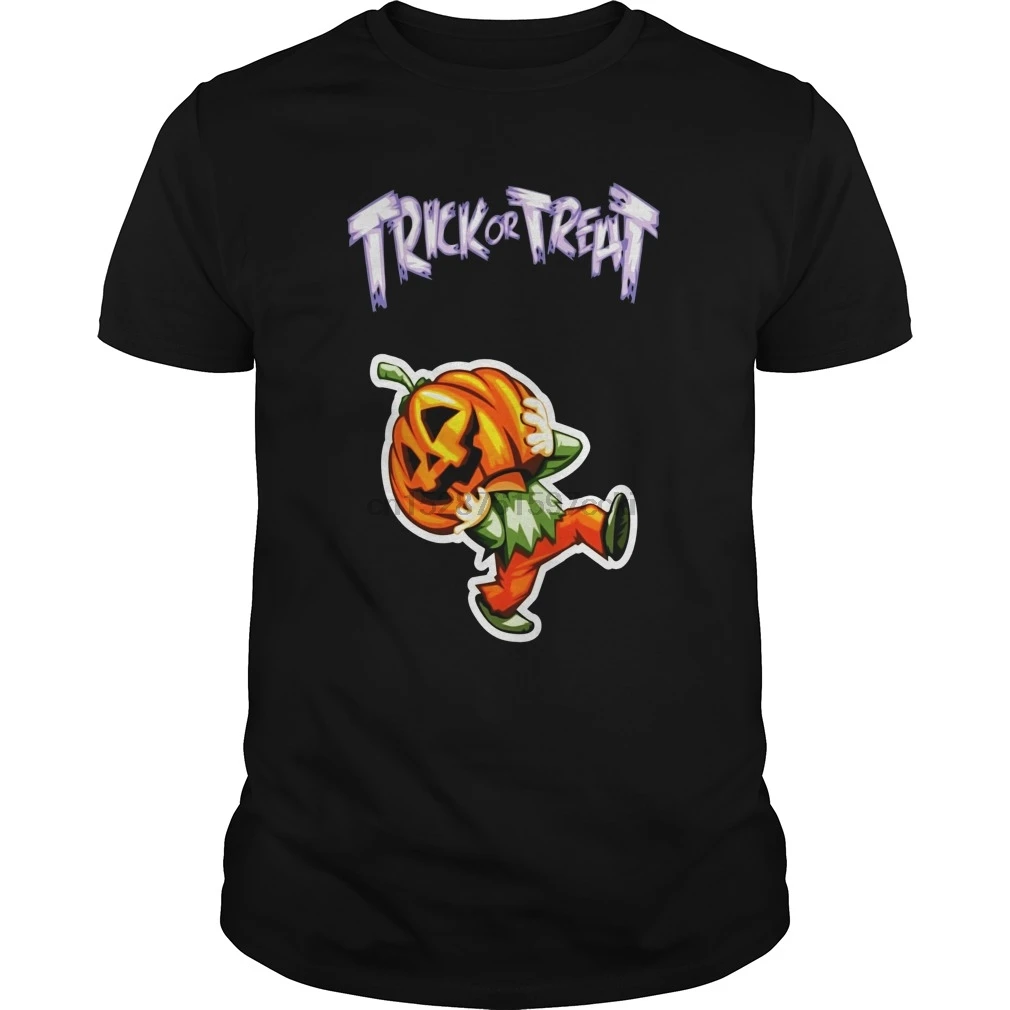 Мужская футболка Trick or Treat Jack O 'фонарь тыква лицо классная с принтом