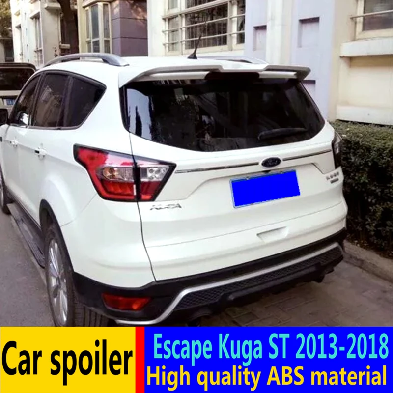 Для Ford Escape Kuga ST спойлер 2013 2018 Высокое качество ABS Материал автомобильное заднее