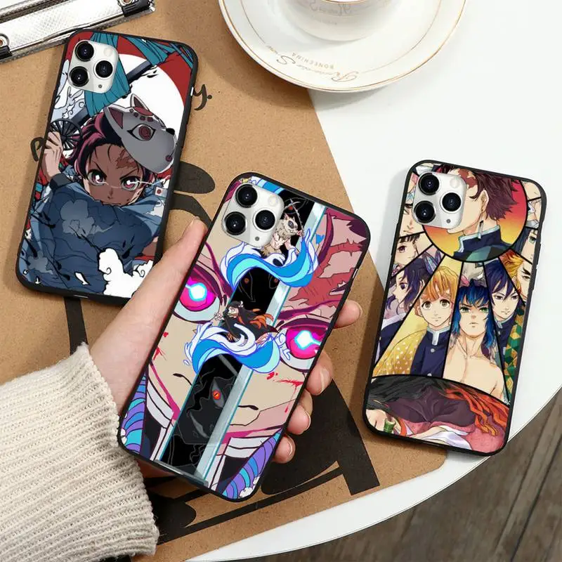 

Kamado Nezuko Kimetsu no Yaiba Demon Slayer Phone Case For iphone 12 11 13 7 8 6 s plus x xs xr pro max mini