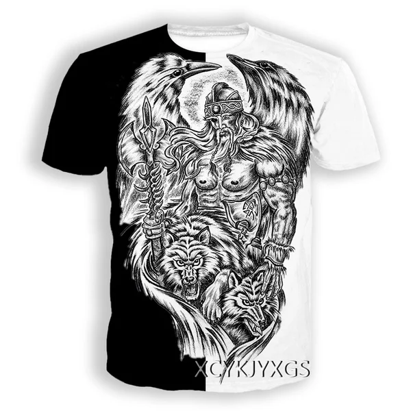 

Viking Warrior Tattoo 3D Print Causal Clothing New Fashion Men Women T-shirt Size S-7XL