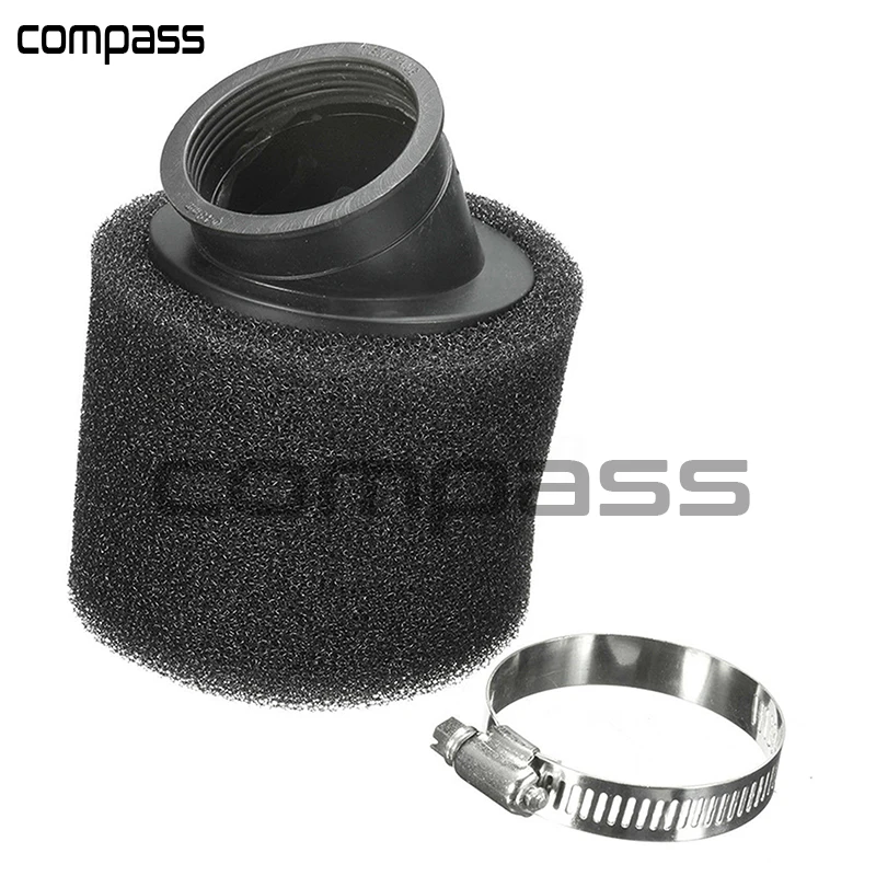

Black 35mm Motorcycle Sponge Air Filter Cleaner Straight Neck hot sale
