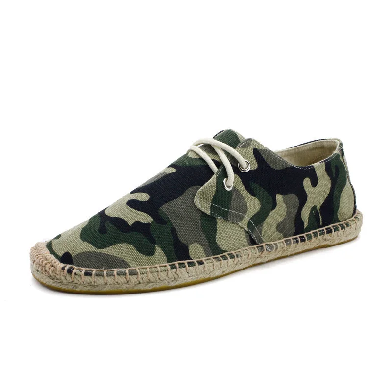 Camouflage Fisherman Shoes New 2017 AAA Men Casual Canvas Male Flats Leisure Espadrille Plimsolls 441 | Обувь