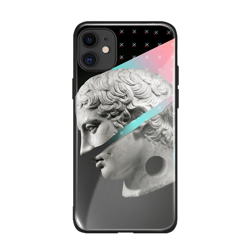 Мягкий Силиконовый ТПУ стеклянный чехол для Apple iPhone 6 6s 7 8 Plus X XR XS 11 Pro MAX | Мобильные
