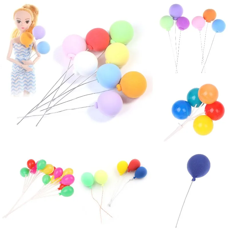 

1 Set 1/12 Dollhouse Miniature Colorful Balloons Doll House Home Garden Ornament Party Decor Mold Toy