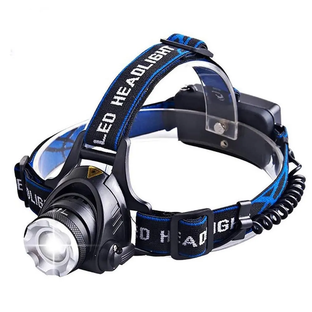 

Led Headlamp Fishing Headlight T6 Modes Zoomable Lamp Waterproof Head Torch Flashlight Head Lamp For Camping