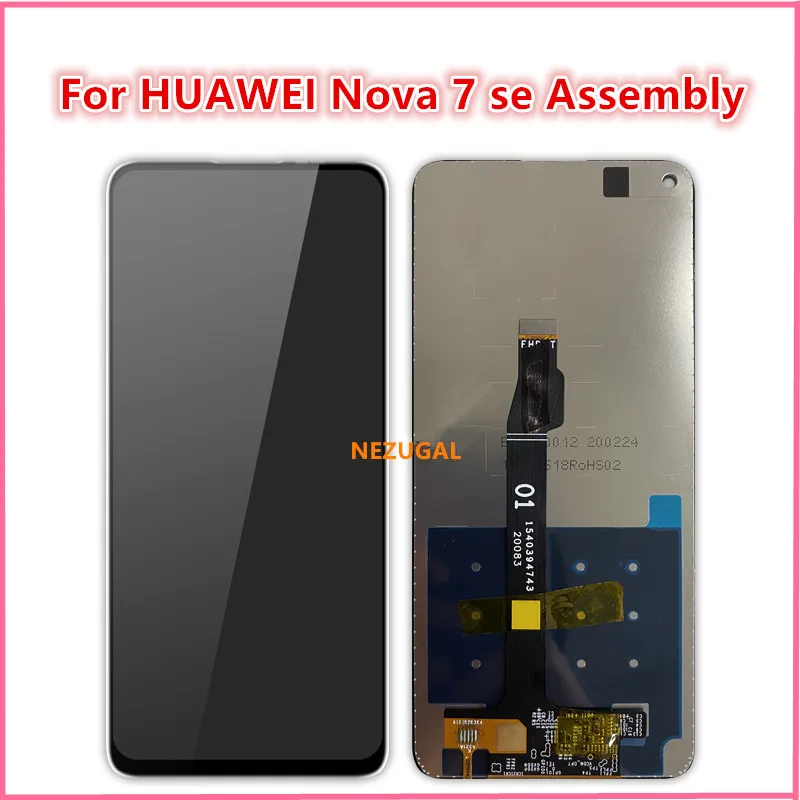 Для Huawei nova 7 SE ЖК-дисплей, сенсорный экран, дигитайзер, для сборки, запасные части для Huawei nova 7se CDY-AN00, CDY-NX9B с ЖК-дисплеем