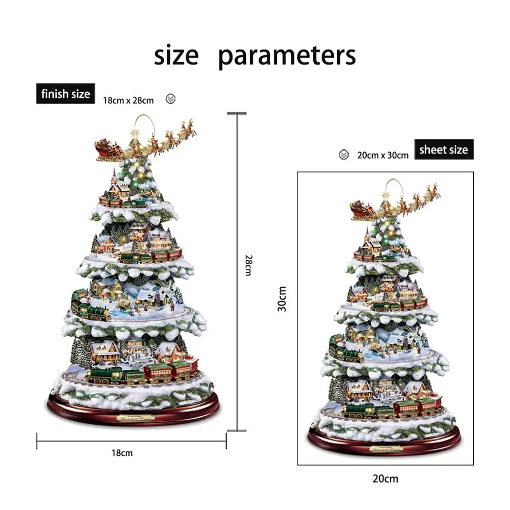 Хрустальная Рождественская елка рождественские украшения настенные наклейки