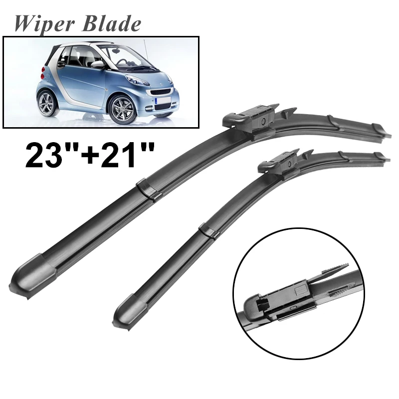 

Щетки стеклоочистителя okoстеклоочистителя RHD и LHD для Smart ForTwo W451 2007-2014, лобовое стекло, переднее стекло, 23 дюйма + 21 дюйм