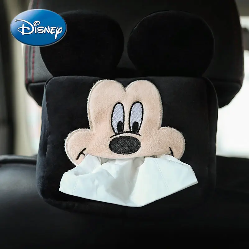 

Disney Mickey Mouse Minnie Car Cartoon Cute Plush Chair Backrest Sun Visor Armrest Box Tissue Pull Box Car Special