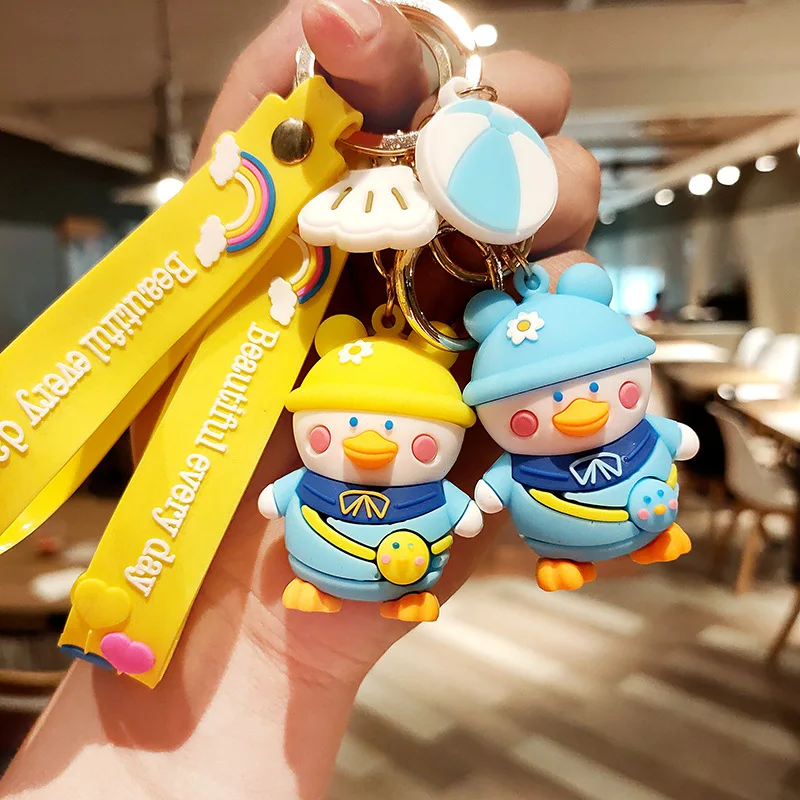 

Animal Key Chain Pendant Duckling Backpack Pendant Lovely Doll Gift Pendant Creative Backpack Pendant Car Key Chain Pendant