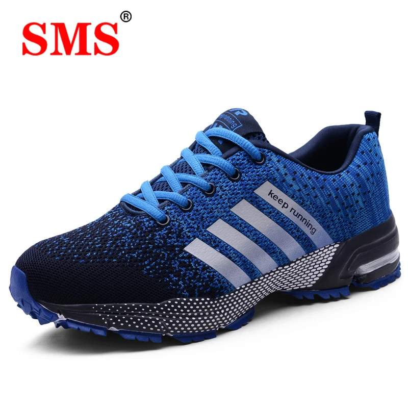 SMS 2020 Men Running Shoes Breathable Outdoor Sports Shoes Lightweight Sneakers Comfortable Sneakers Training Footwear Plus size