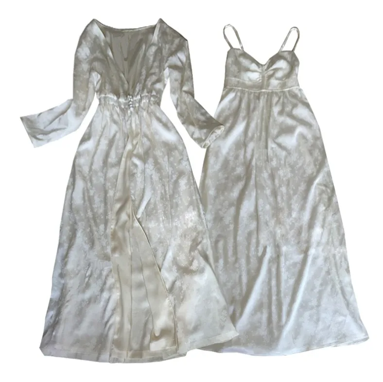 Комплект пижамный Женский шелк цвет в ассортименте S M L XL XXL 2 шт/комплект | Женская