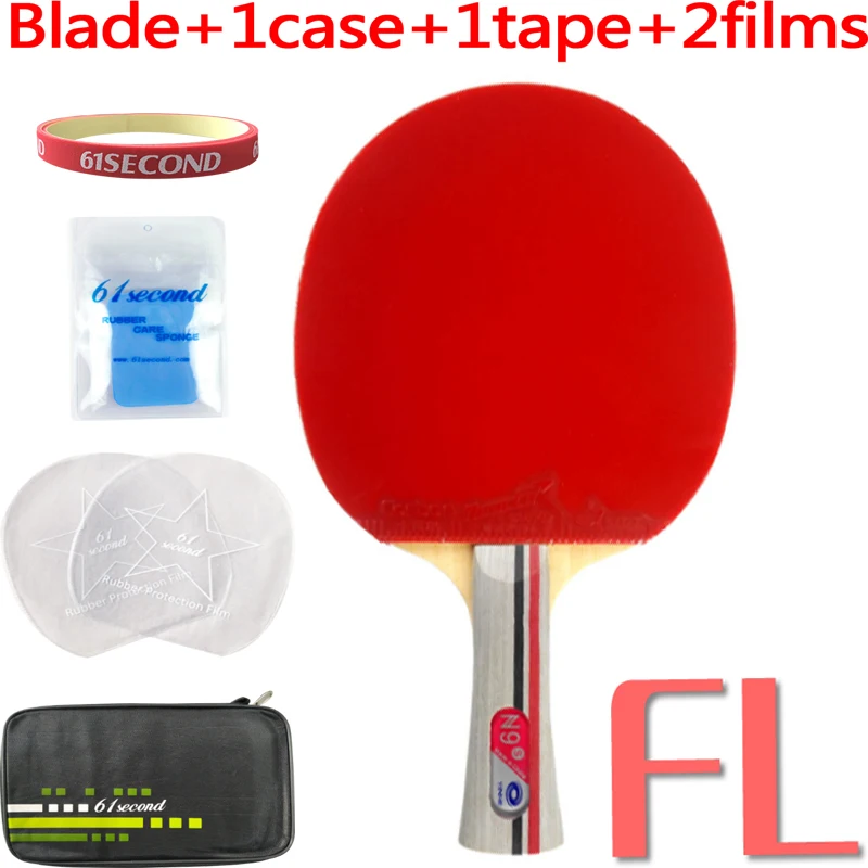 FL with F 1 case Pro настольный теннис ракетки Yinhe N9s с 2 предмета Reactor corbor Shakehand длинная ручка FL - Цвет: FL with F 1 case