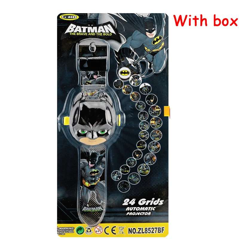 Batman tx boxed Мстители 3D проекционные часы игрушки для детей мультфильм шаблон капитан Железный человек Халк ребенок мальчик девочка Фигурки игрушки рождественские подарки - Цвет: Batman tx boxed
