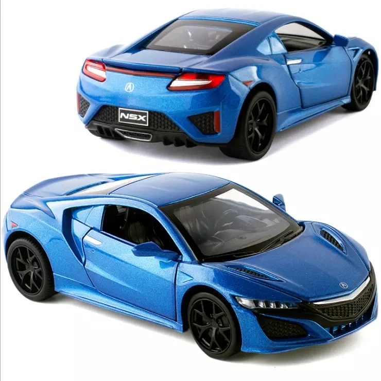 

1: 32 Eulogize NSX Racing Car Model Sound Light Return Force Children Toy Boy Birthday Christmas Gift Blue