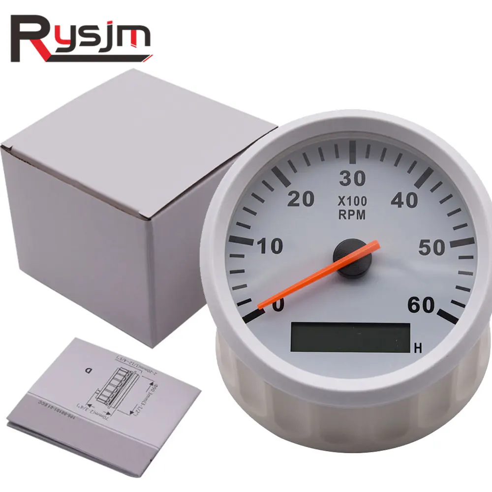 Тахометр автомобильный 85 мм счетчик оборотов для телефона автоматический