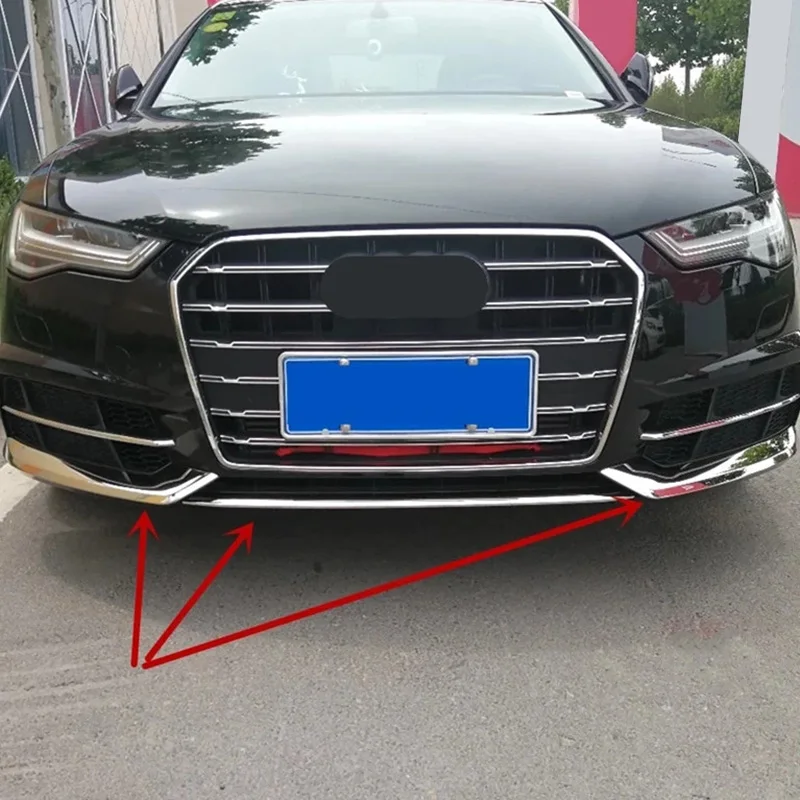 

Car Front Bumper Cover Trim Strips Car Decoration For- A6 C7 2017 2018