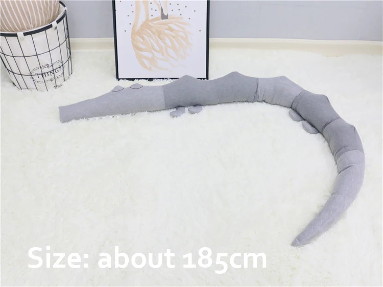 Игрушка крокодил бампер для кроватки плюшевые подушки бамперы детской лайнер с