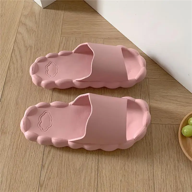 

2021 Female Summer Sandals and Slippers for Indoor Home Use Pure Color Simple New Fashion Soft Bottom Sandals and Slippers