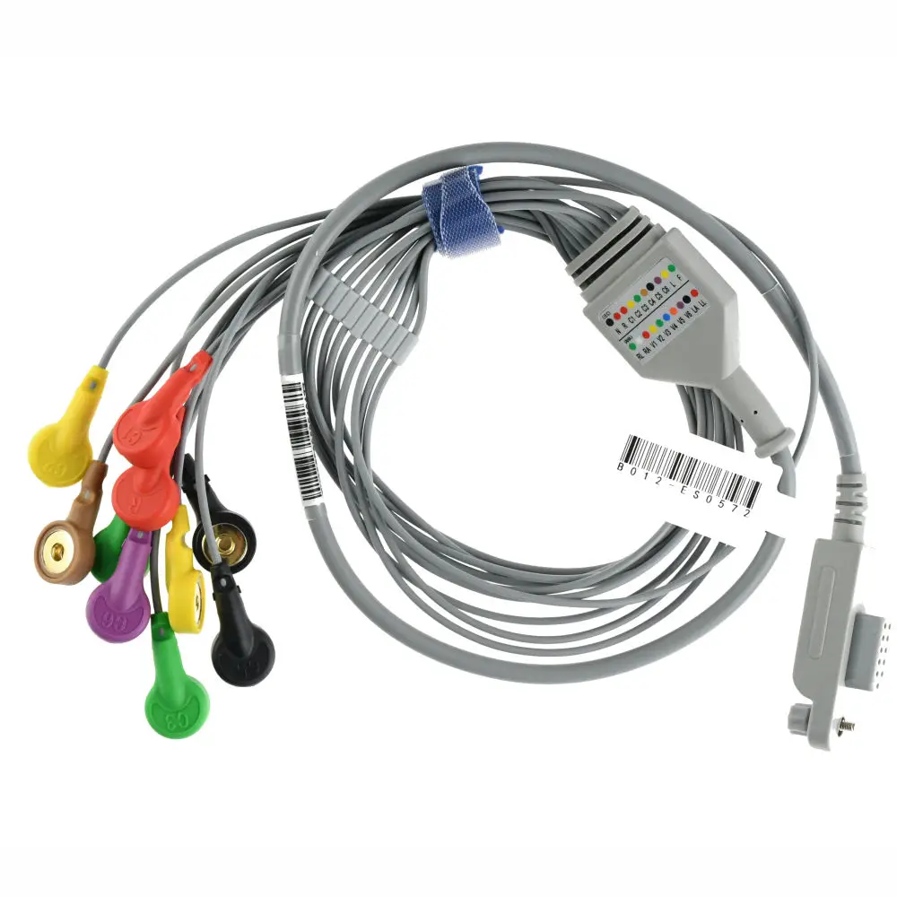 Система контроля ЭКГ с кабельным выводом Holter для квадратного коннектора jinitai |