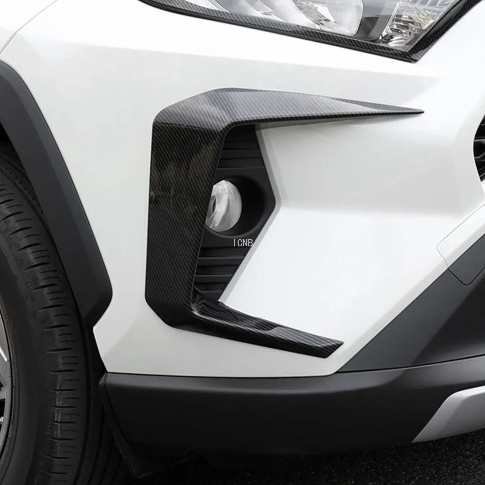 Для Toyota RAV4 2019 2020 пятое поколение передний бампер противотуманные фары обшивка