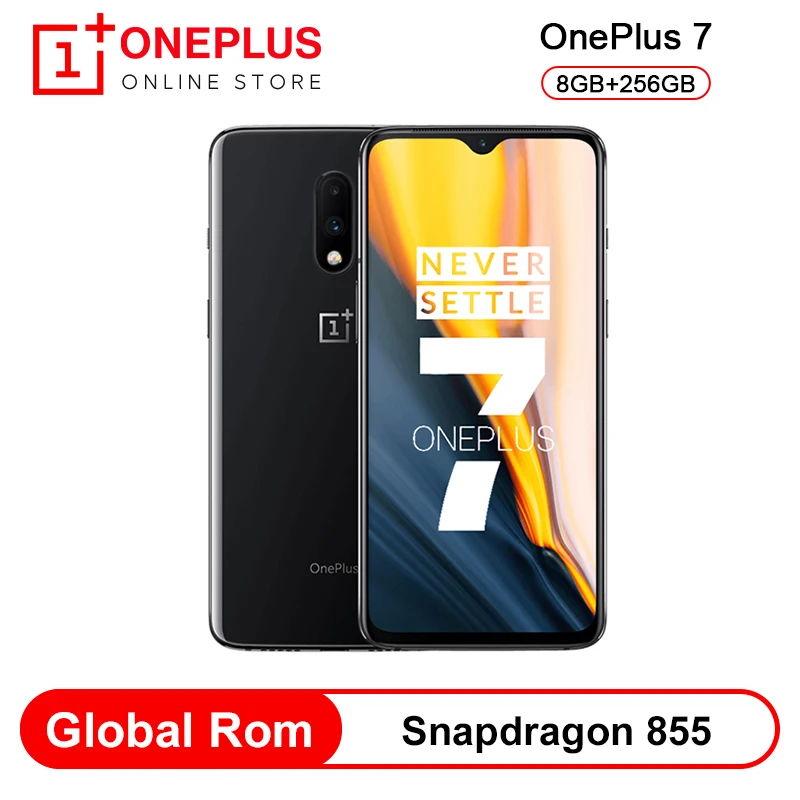 В наличии глобальная ПЗУ Oneplus 7 8 ГБ ОЗУ 256 Гб Смартфон Snapdragon 855 6 41 дюймов AMOLED экран