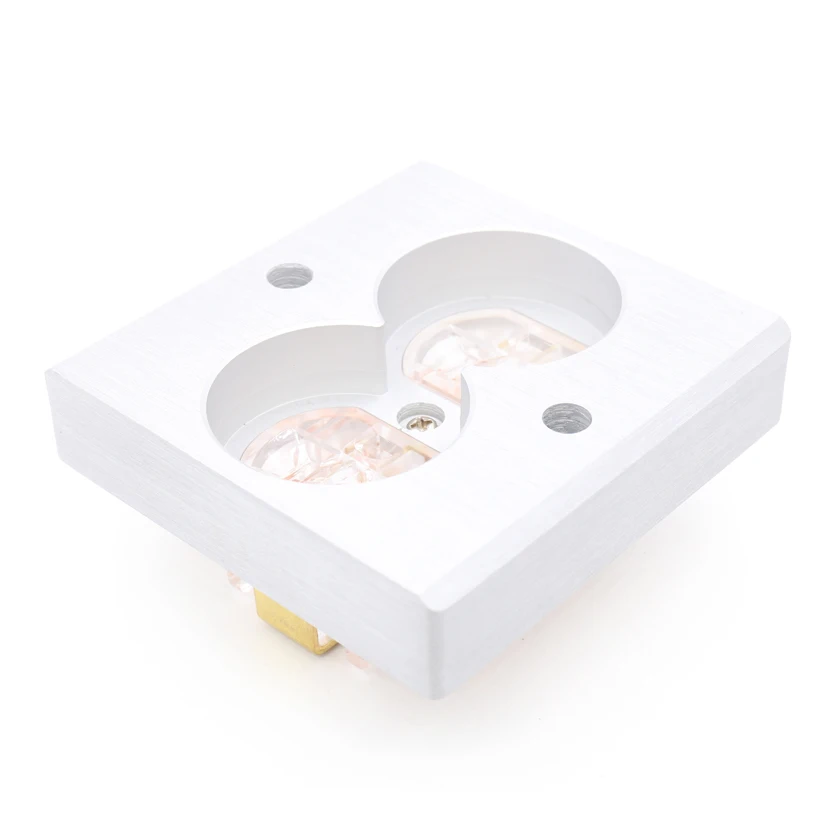 2 шт. прозрачный распределитель питания США розетка переменного тока медная |