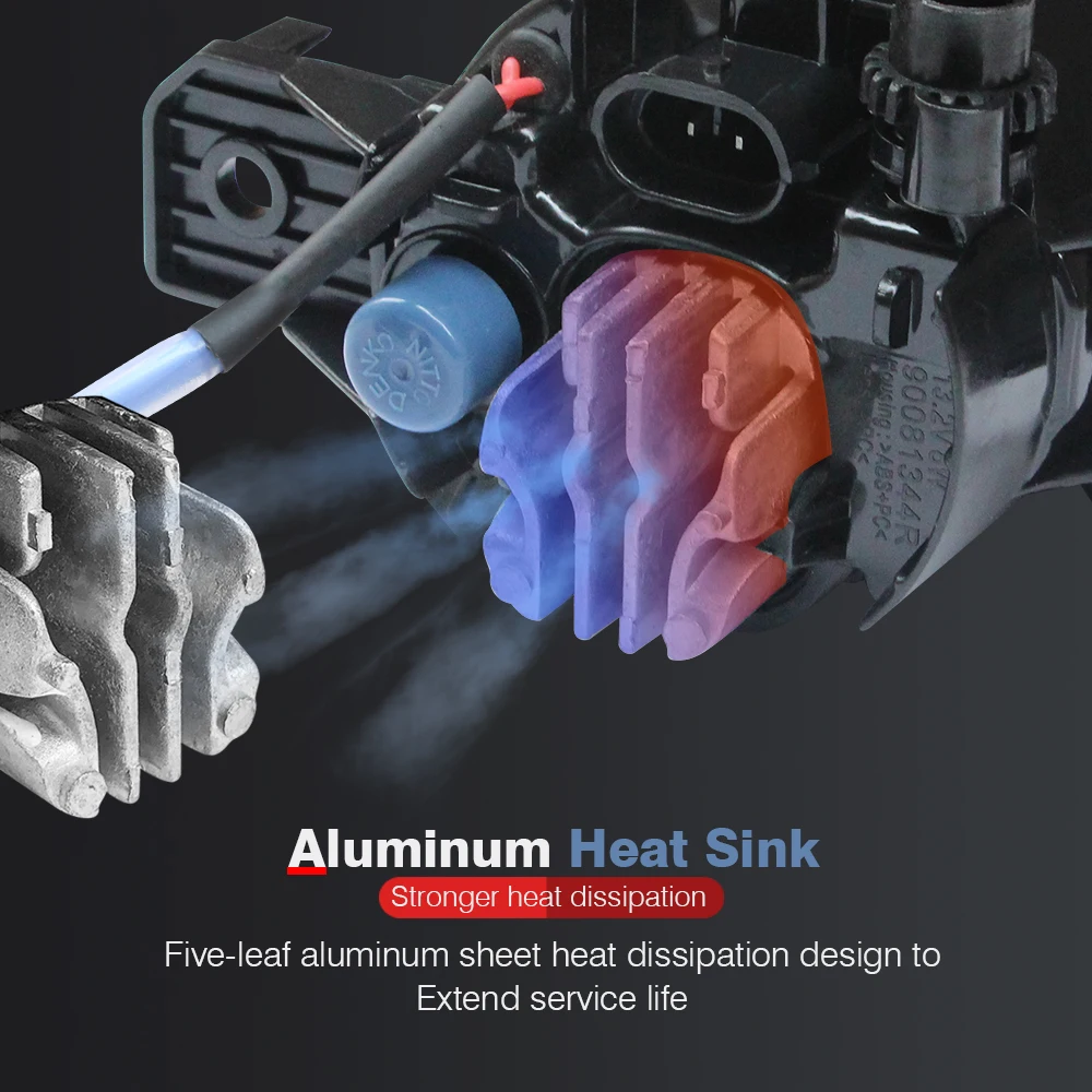 Cawanerl автомобиля 4000LM туман светильник светодиодный дьявольские глаза DRL Дневной