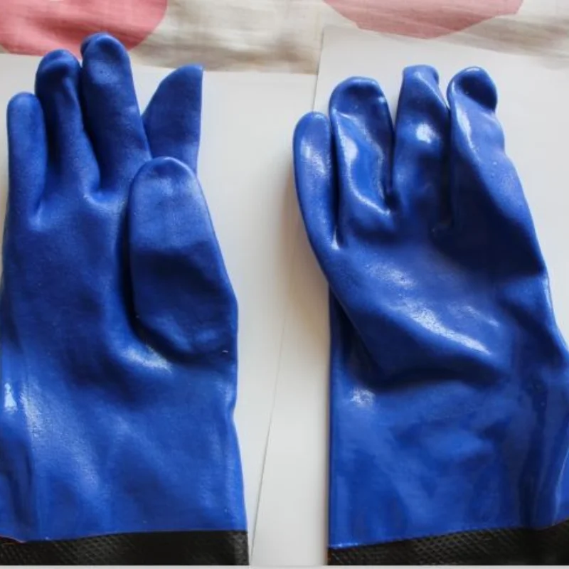 70 см Длинные ПВХ пескоструйные перчатки высокое качество промышленные |