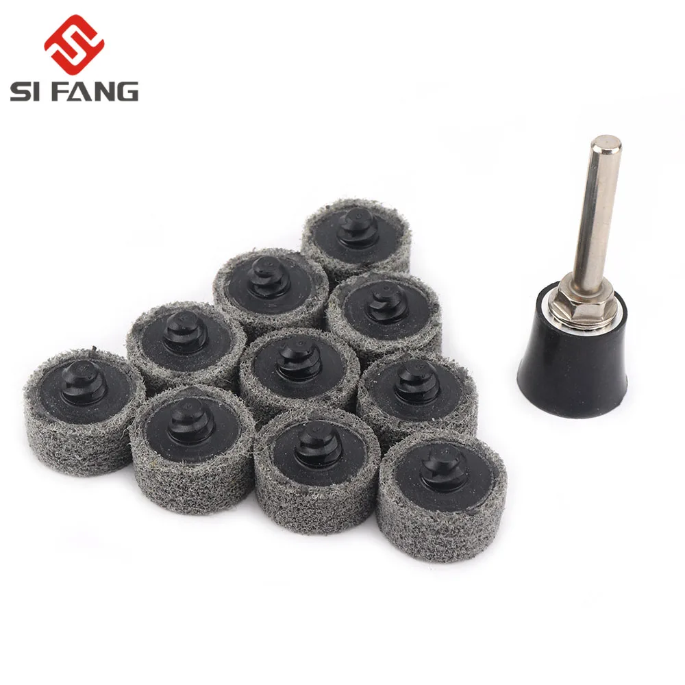 

25mm Roloc Polishing Wheel Buffing Pads Nylon Fiber Disc Grinding Abrasive Tools Accessories for Dremel 9P