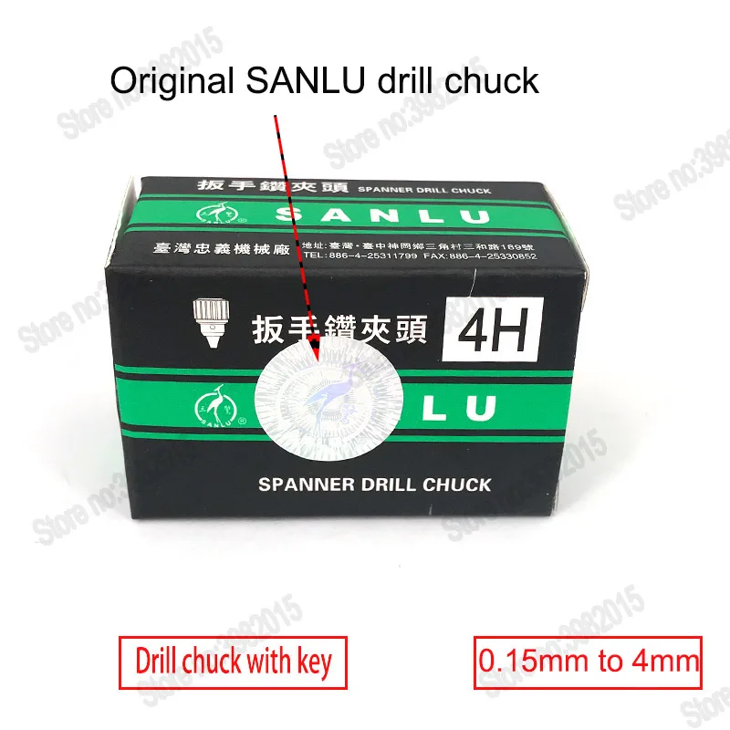 SANLU JTO гаечный ключ сверлильный патрон с ключом от 0 15 мм до 4 для электрода трубки