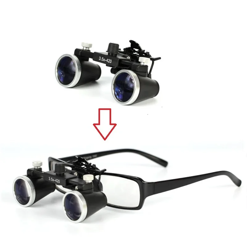 2.5X/3.5X Magnification Binocular Dental Loupe Surgery Surgical Magnifier with Headlight LED Light Medical Operation Lamp | Инструменты
