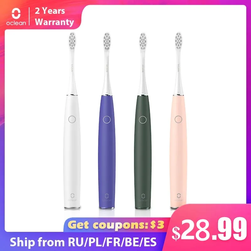 

Sonic Electric Toothbrush Oclean Air 2 Super Quiet Sonic Toothbrush CleanTeeth Magnetic Fast Charging Last 40 Days Toothbrush