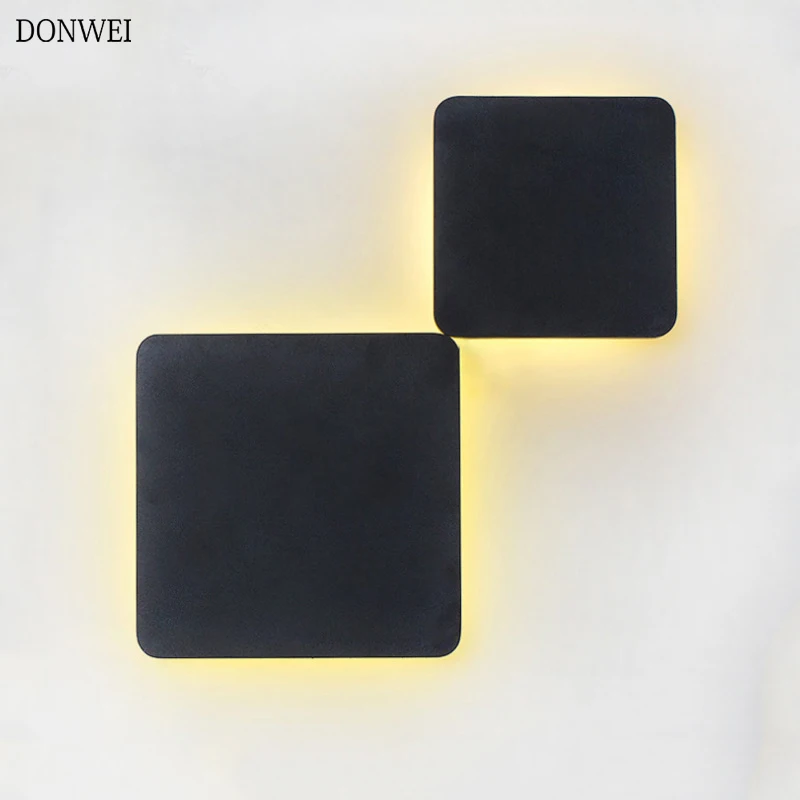 

Indoor Square LED Wall Lamp Living Room Decoration Wall Light 12W 16W Aluminum Home Lighting Fixture Loft Stair Light AC90-260V