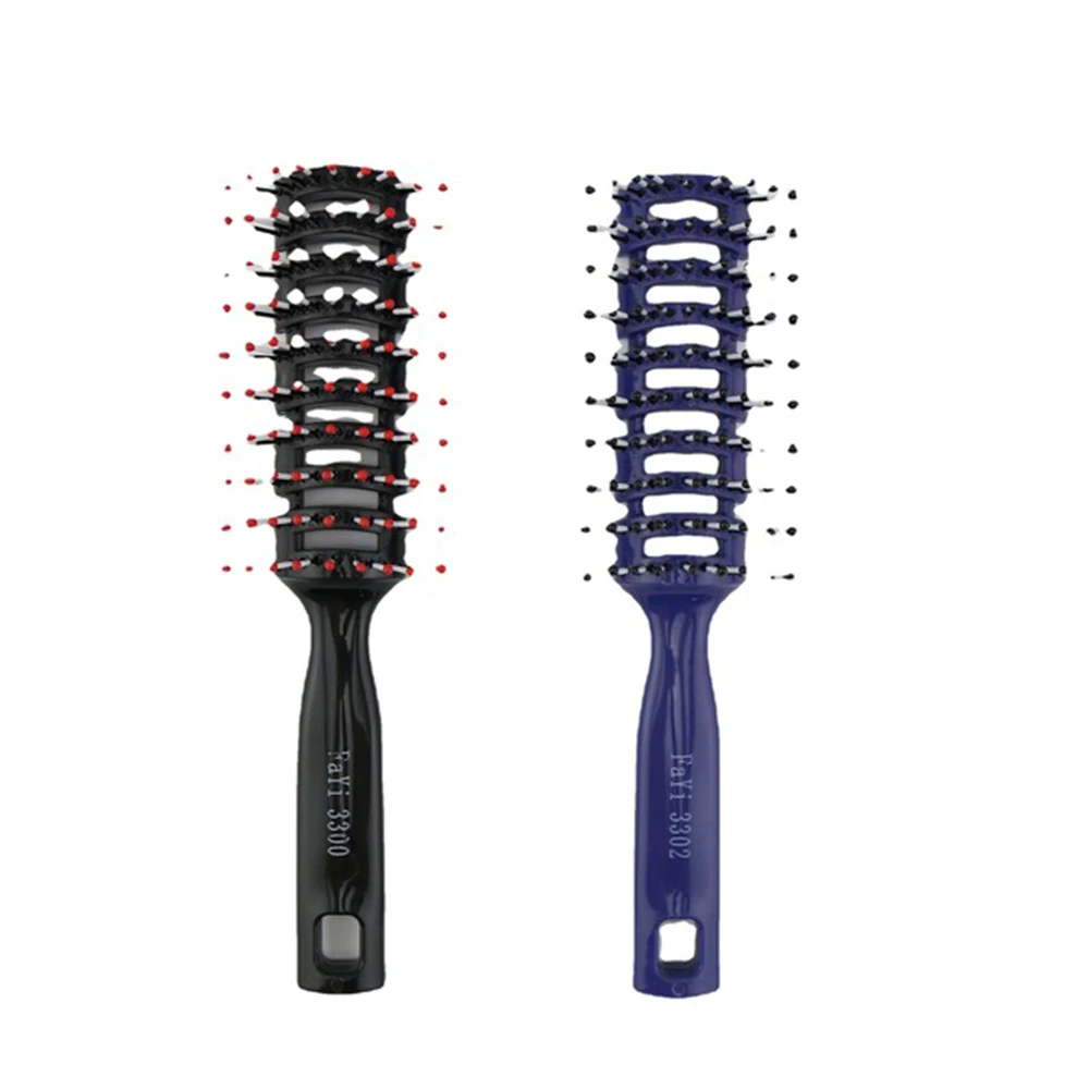 

Girls Hair Scalp Massage Comb Hairbrush Bristle Women Wet Curly Detangle Hair Brush For Salon Hairdressing Styling Tools