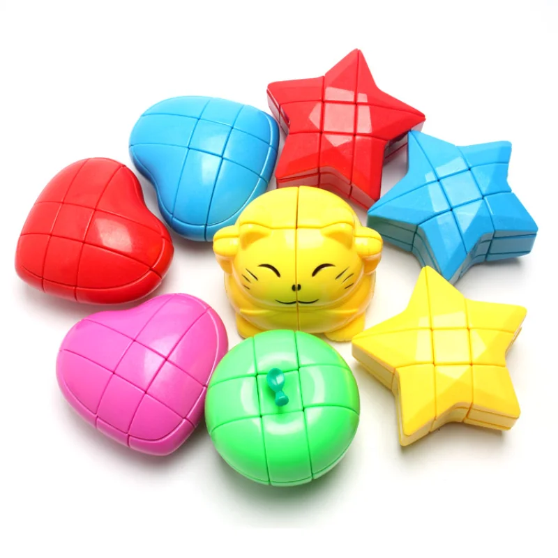 

Yongjun 3x3x3 Stange форма кубик Коллекция ЛЮБОВЬ, сердце, звезды Cat Apple Speed Twist Cubo Magico обучающая игрушка подарок на день Святого Валентина